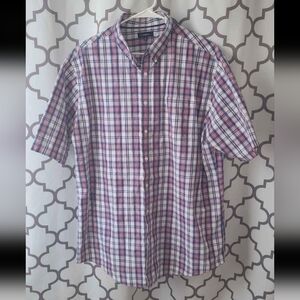 Croft & Barrow Men's Casual Plaid Shirt - Red, Blue, White